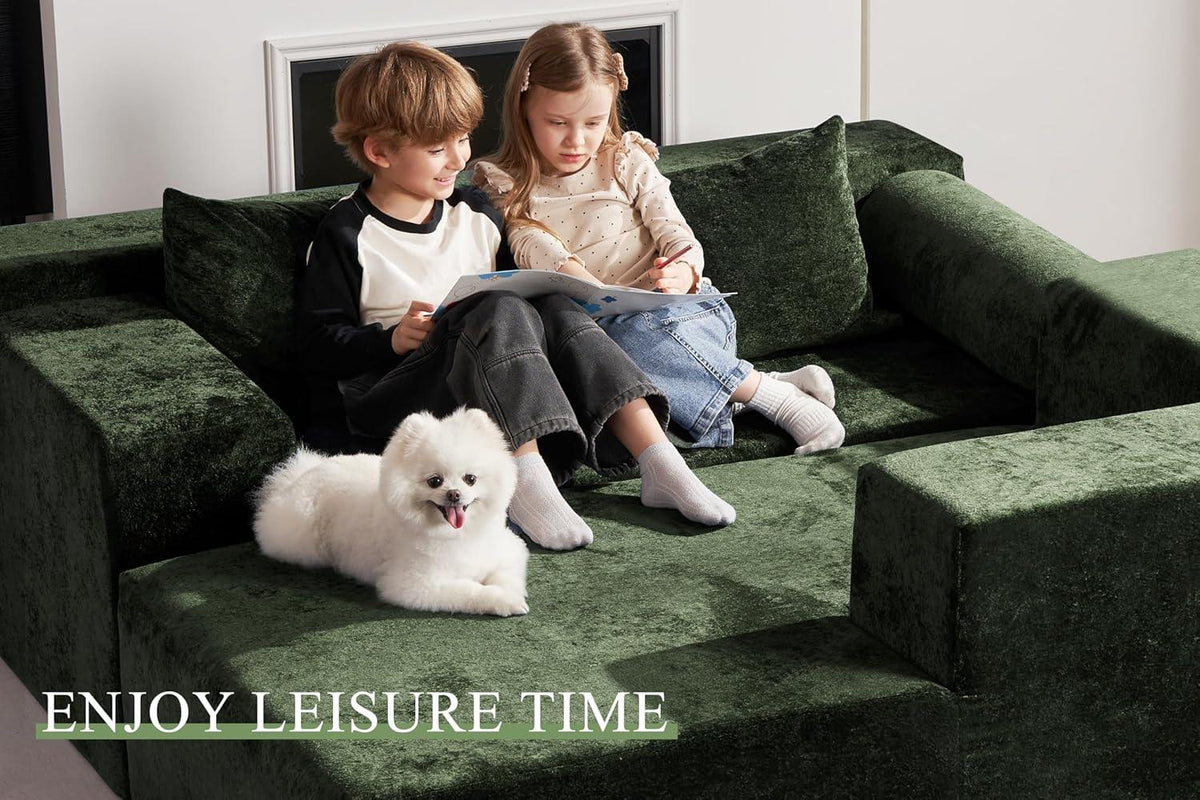 HABUTWAY®L-Shape Modular Sectional Sofa Couch