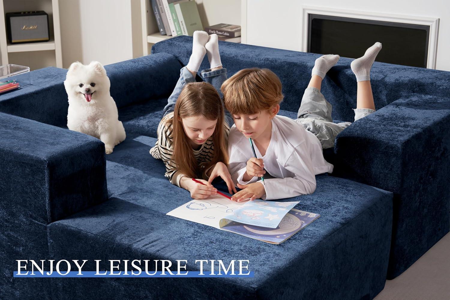 HABUTWAY®L-Shape Modular Sectional Sofa Couch