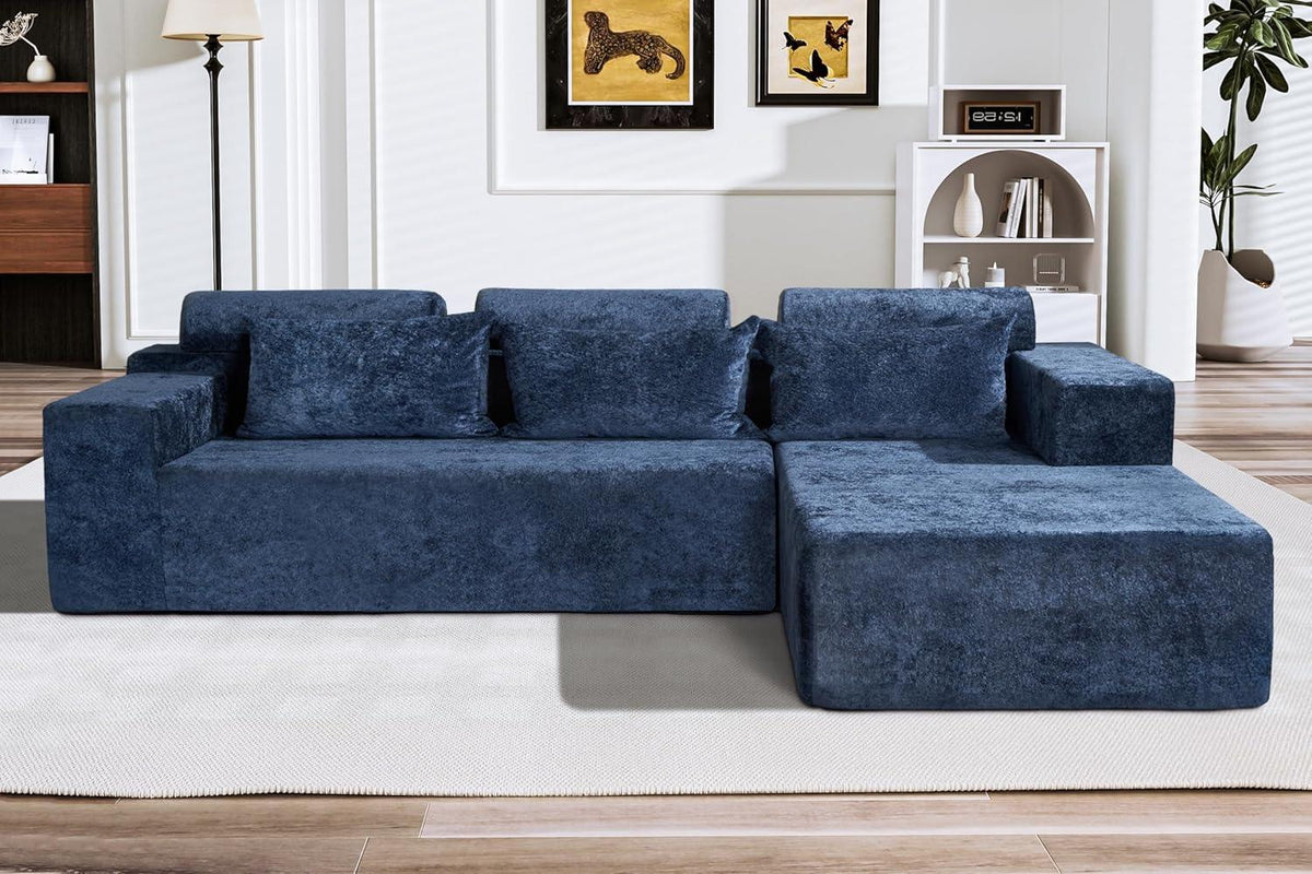 HABUTWAY®L-Shape Modular Sectional Sofa Couch