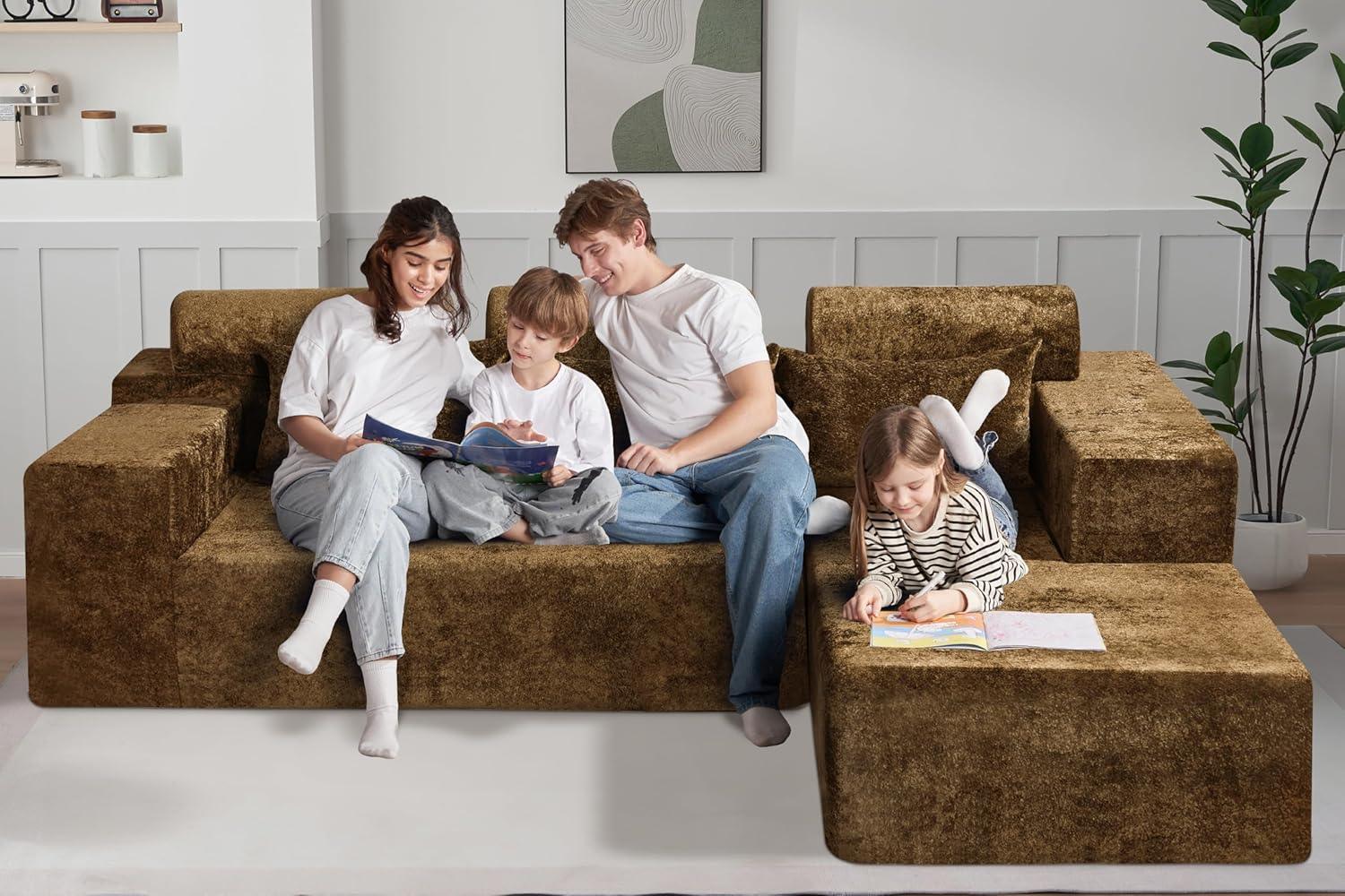 HABUTWAY®L-Shape Modular Sectional Sofa Couch