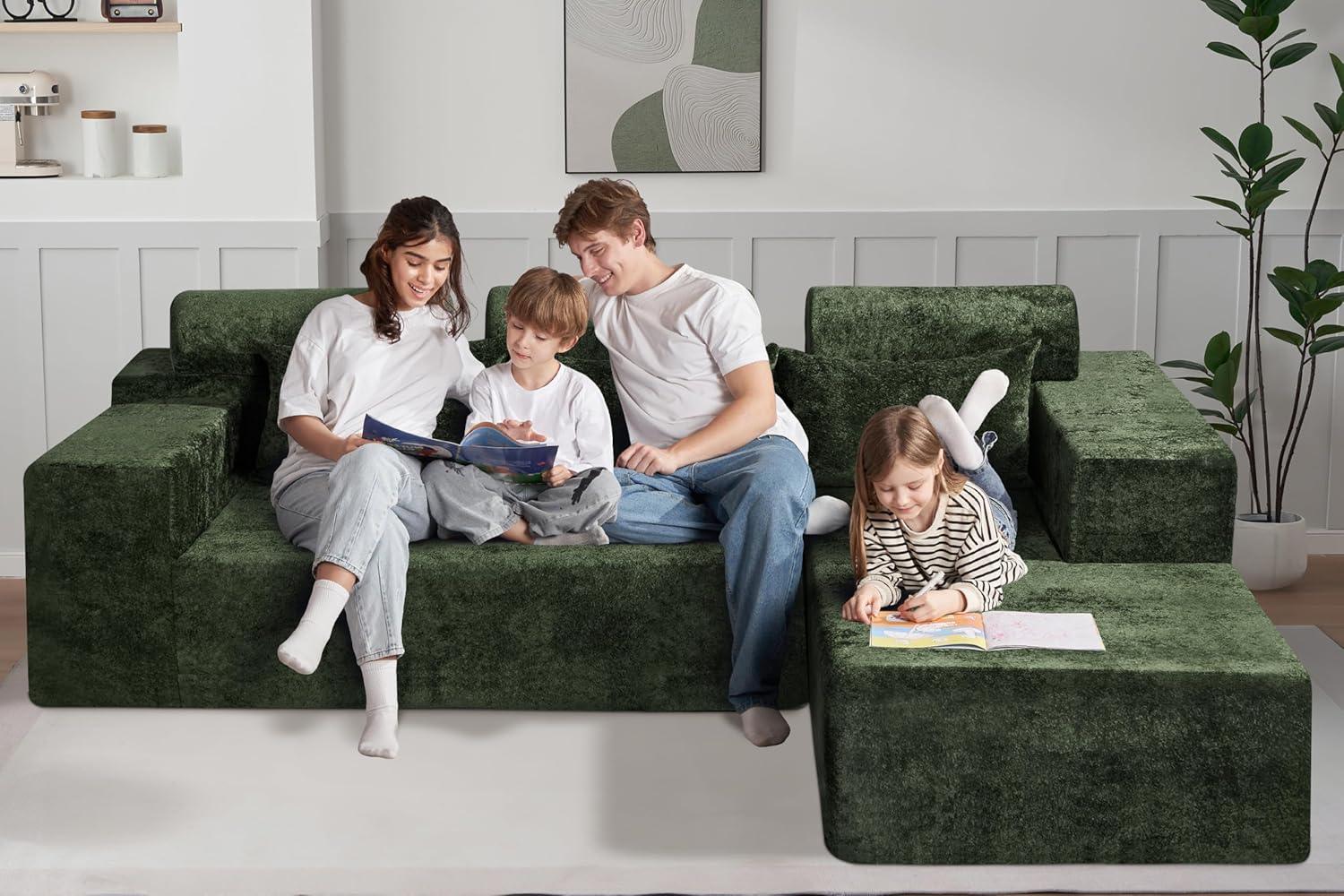 HABUTWAY®L-Shape Modular Sectional Sofa Couch