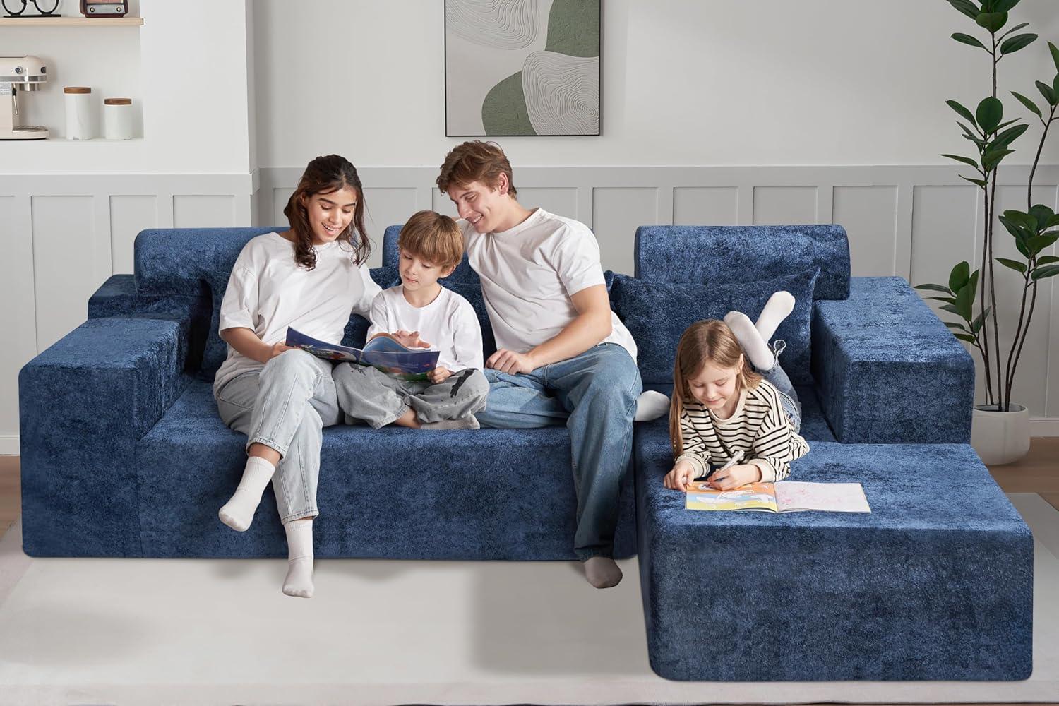 HABUTWAY®L-Shape Modular Sectional Sofa Couch