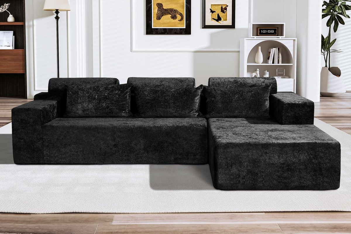 HABUTWAY®L-Shape Modular Sectional Sofa Couch