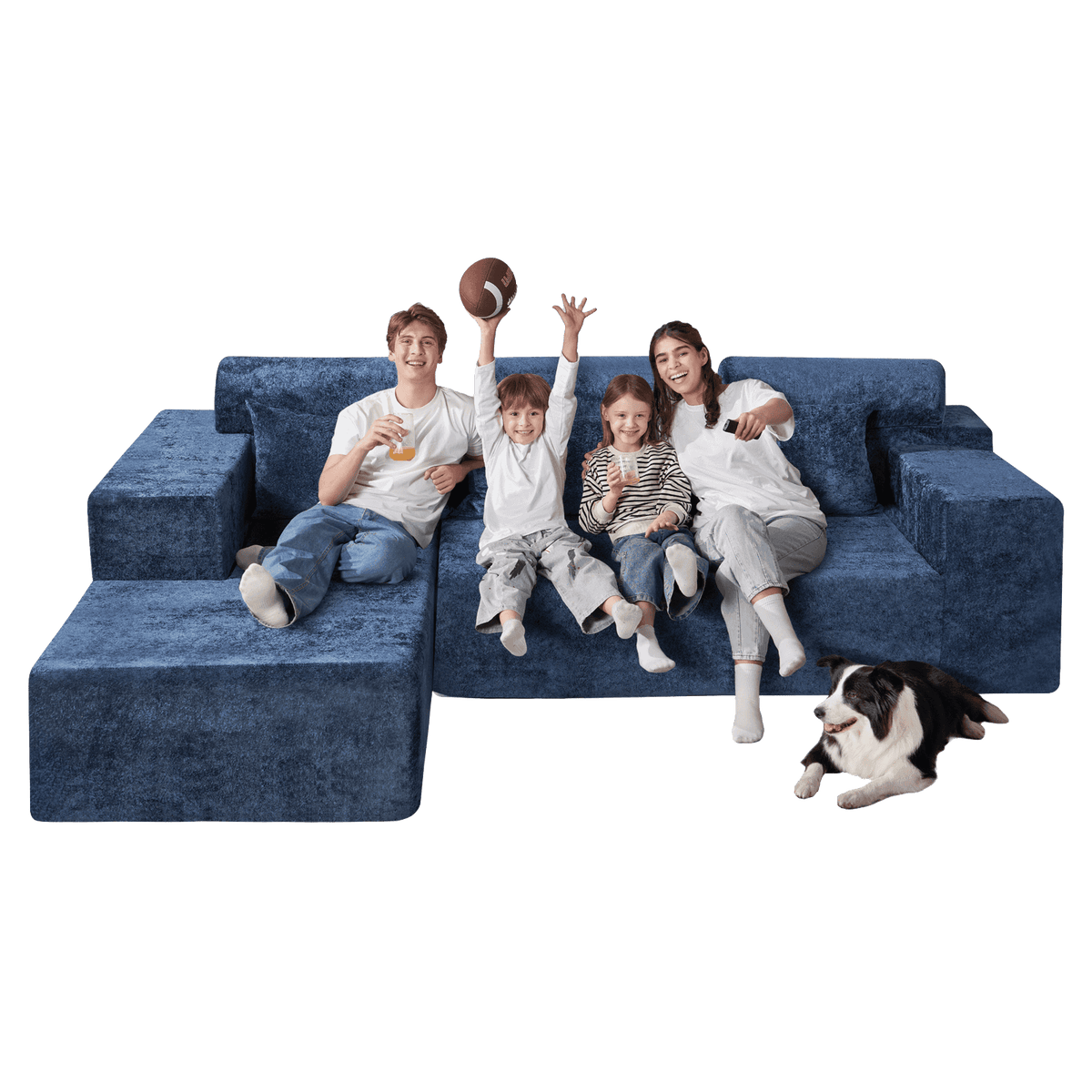 HABUTWAY®L-Shape Modular Sectional Sofa Couch
