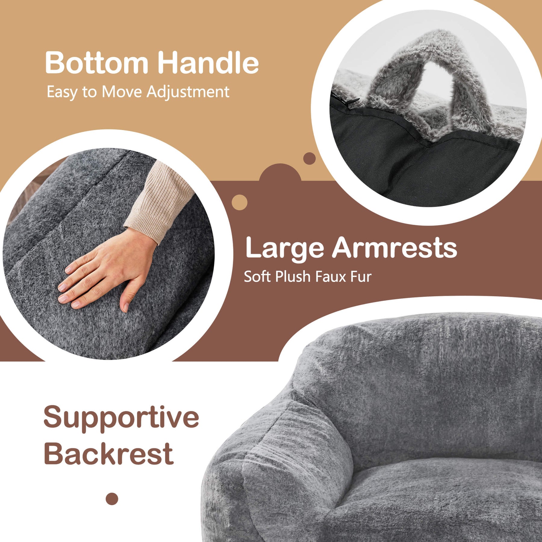 HABUTWAY® Giant Lazy Bean Bag Chair