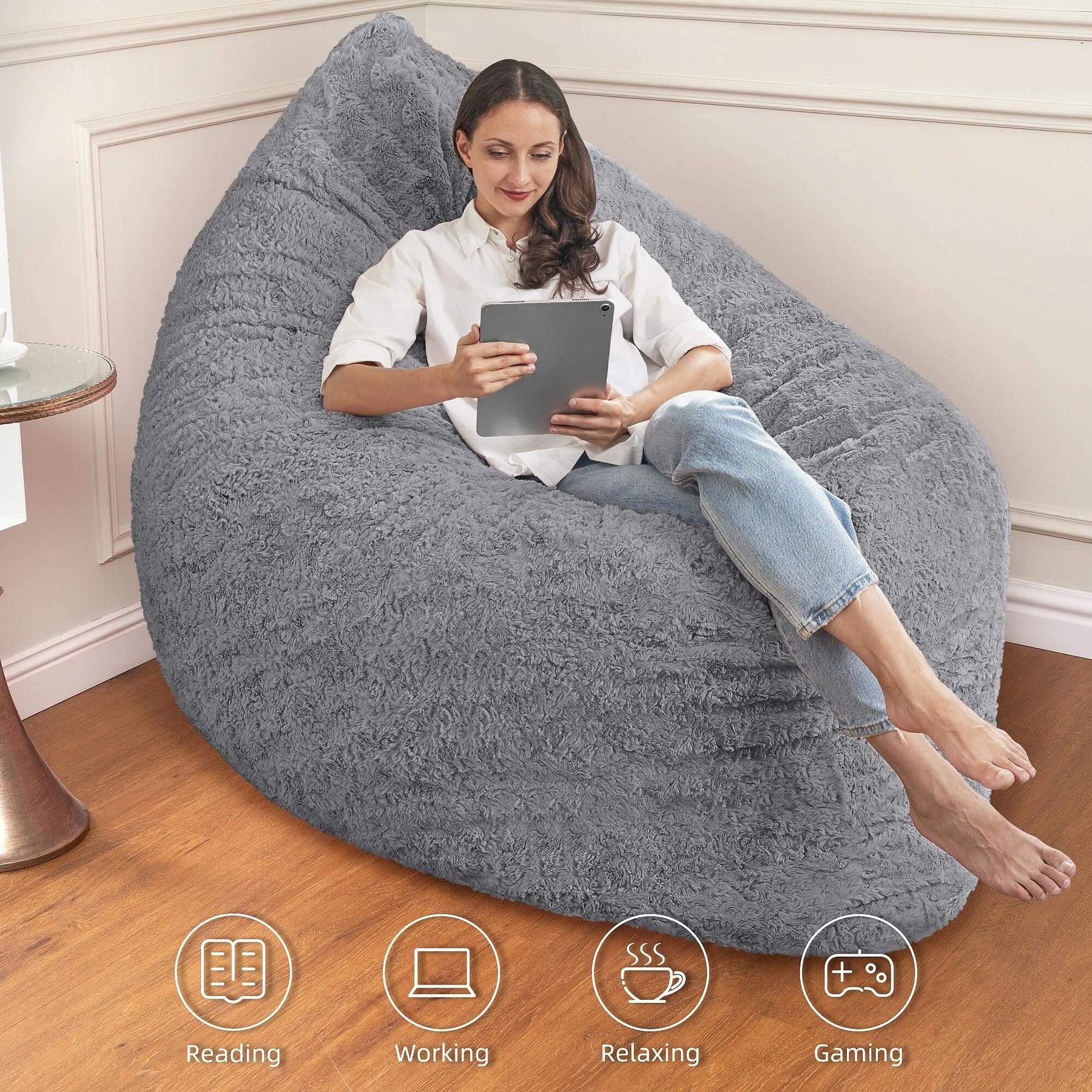 HABUTWAY® 3 in 1 Bean Bag Chair