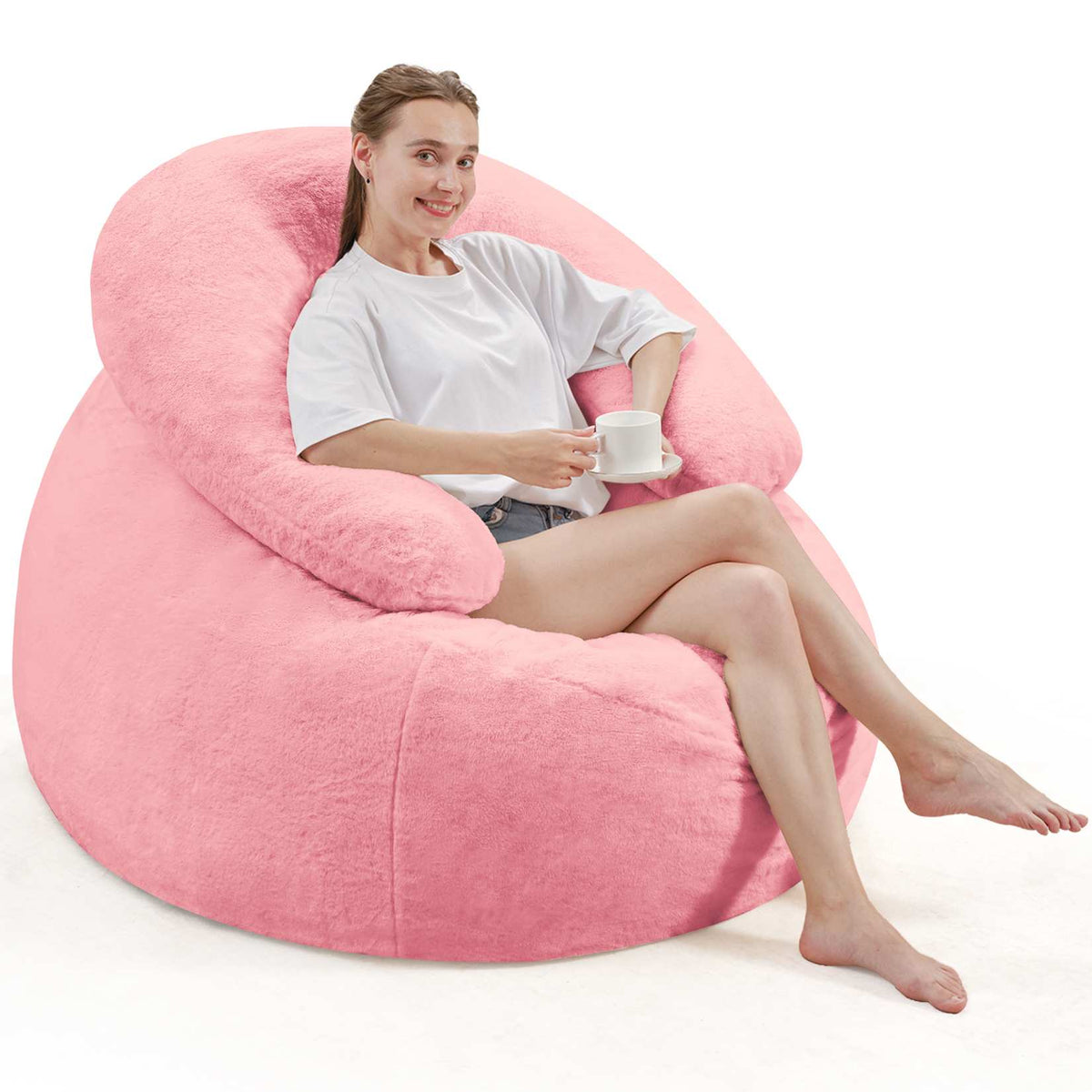 HABUTWAY® Bean Bag Chair with U-Shaped Pillow