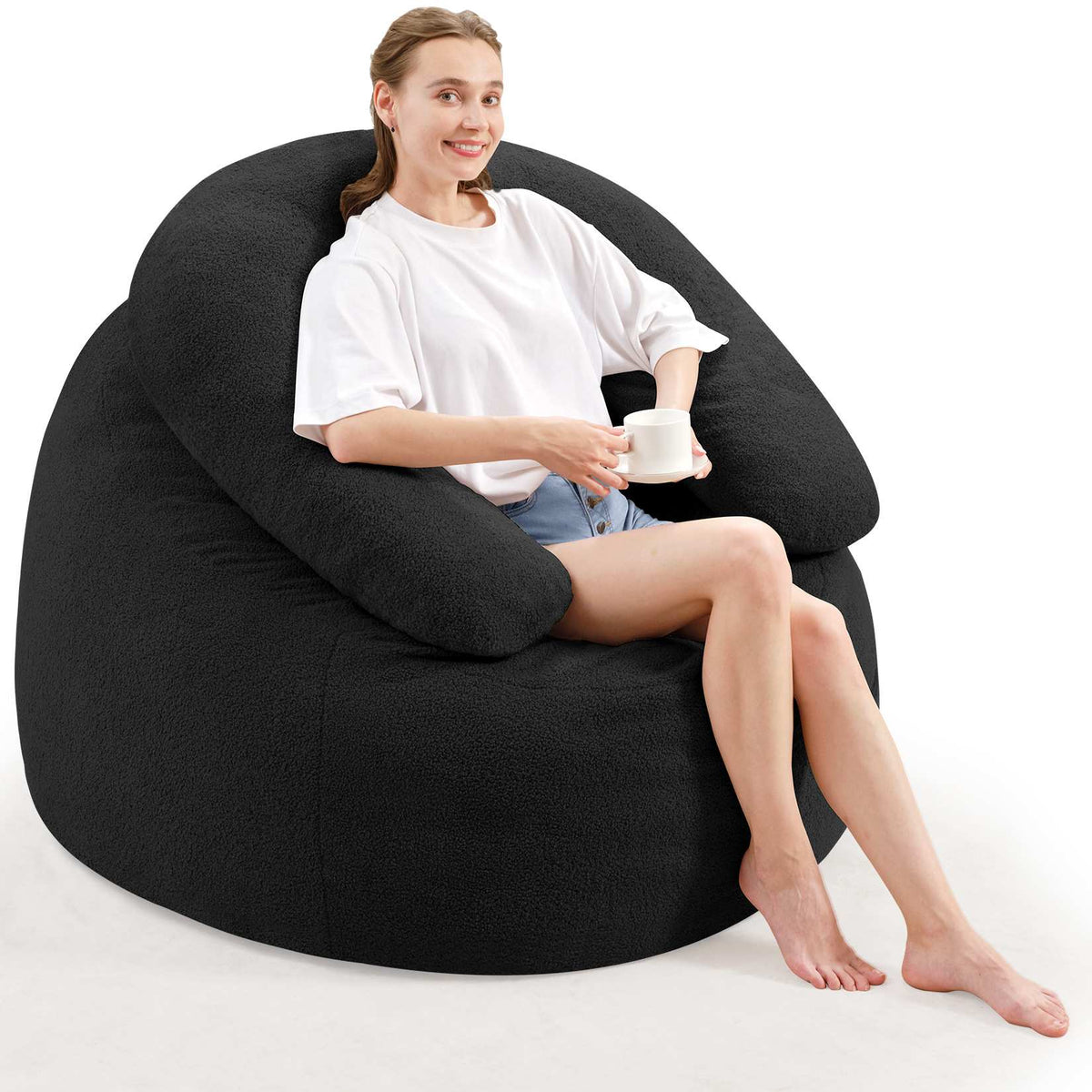 HABUTWAY® Bean Bag Chair with U-Shaped Pillow