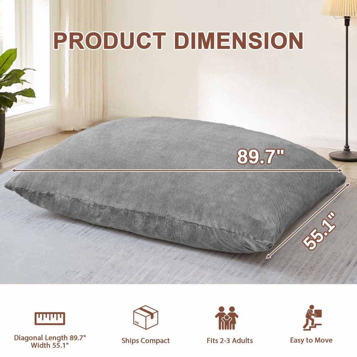 HABUTWAY® 4 in 1 Bean Bag Chair