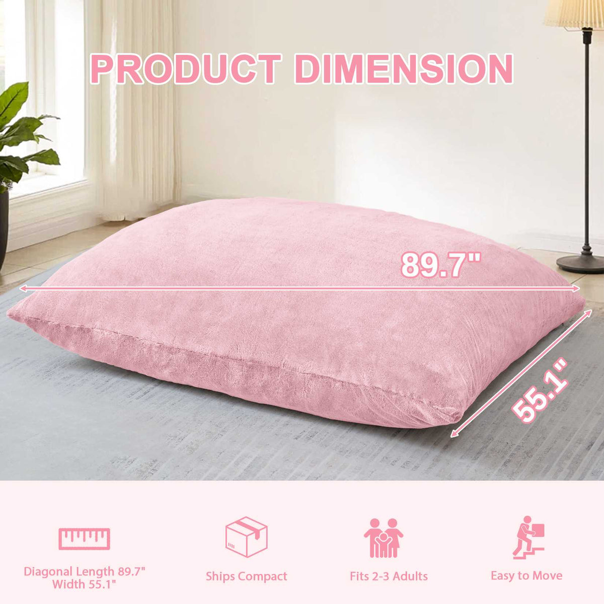 HABUTWAY® 4 in 1 Bean Bag Chair