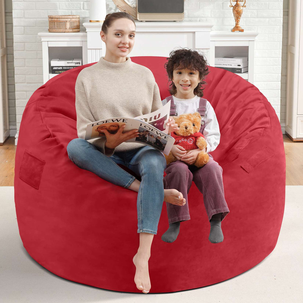HABUTWAY® Dutch Velvet Bean Bag Chair New
