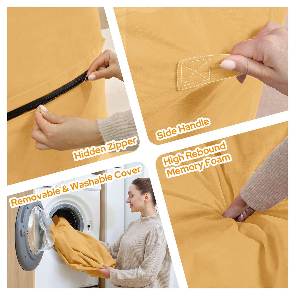 HABUTWAY® Dutch Velvet Bean Bag Chair New