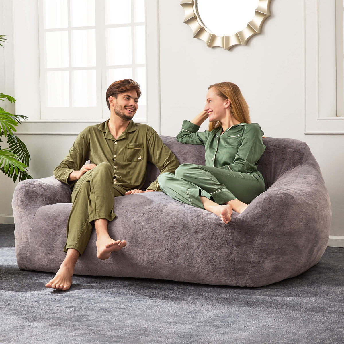 HABUTWAY® Giant Foam-Filled BeanBag Sofa