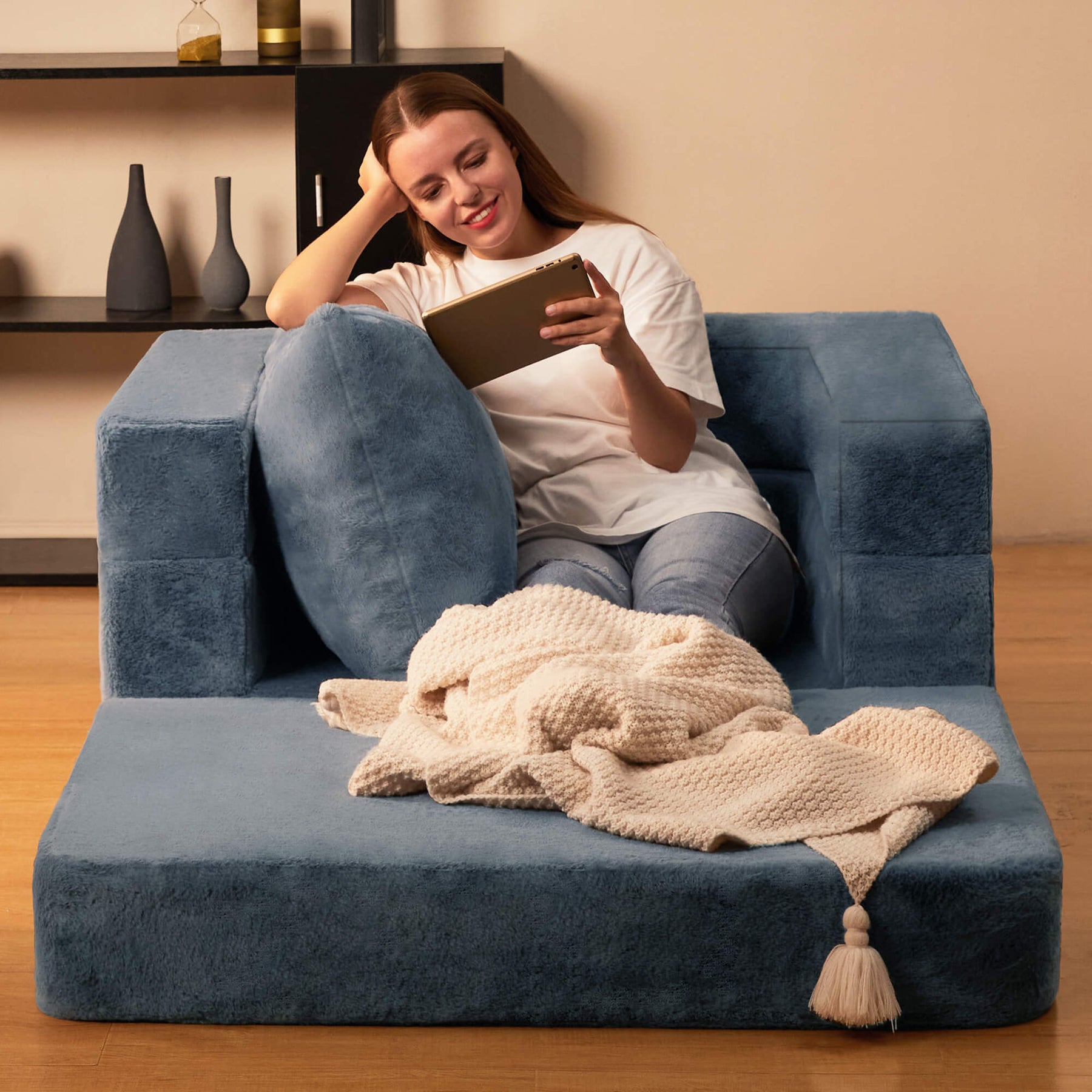 HABUTWAY® Folding Bean Bag Chair