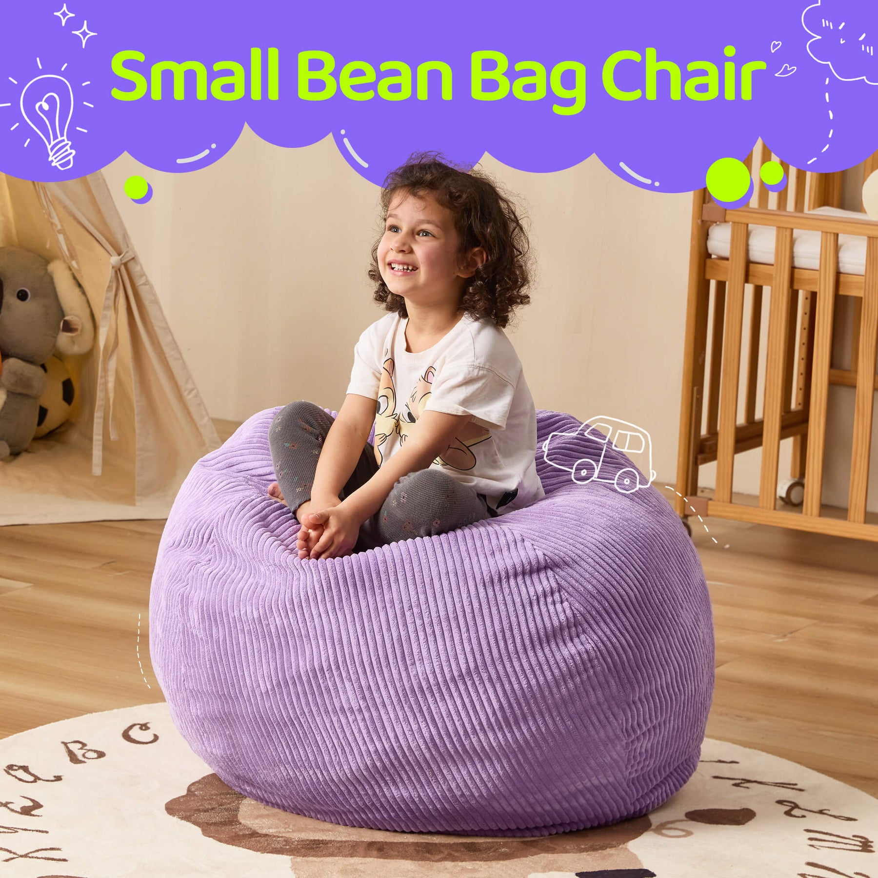HABUTWAY® Teardrop Bean Bag Chair Children