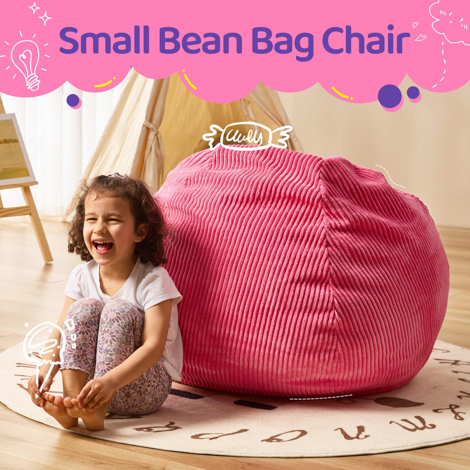 HABUTWAY® Teardrop Bean Bag Chair Children
