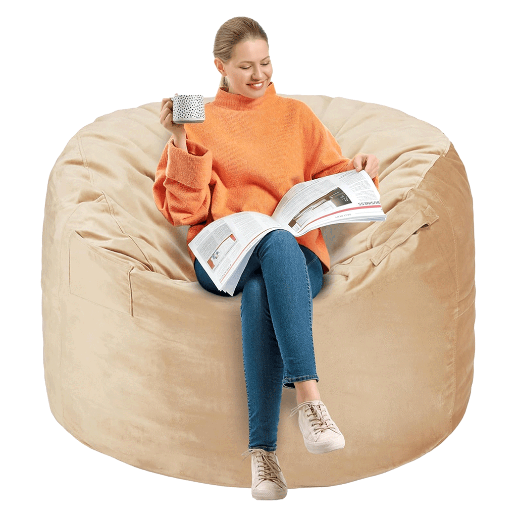 HABUTWAY® Dutch Velvet Bean Bag Chair