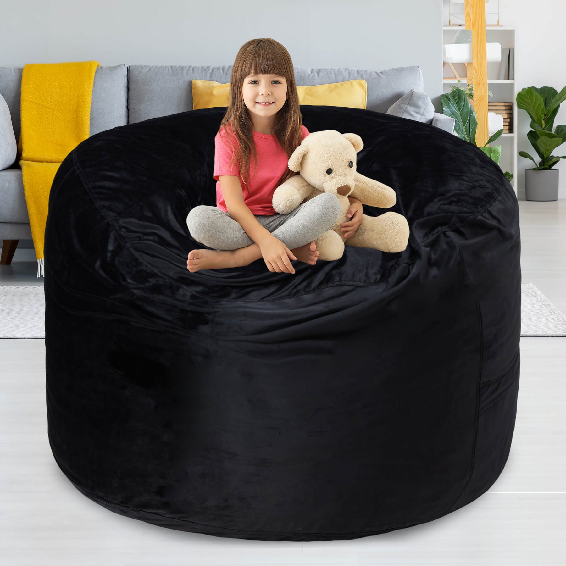 HABUTWAY® Dutch Velvet Bean Bag Chair
