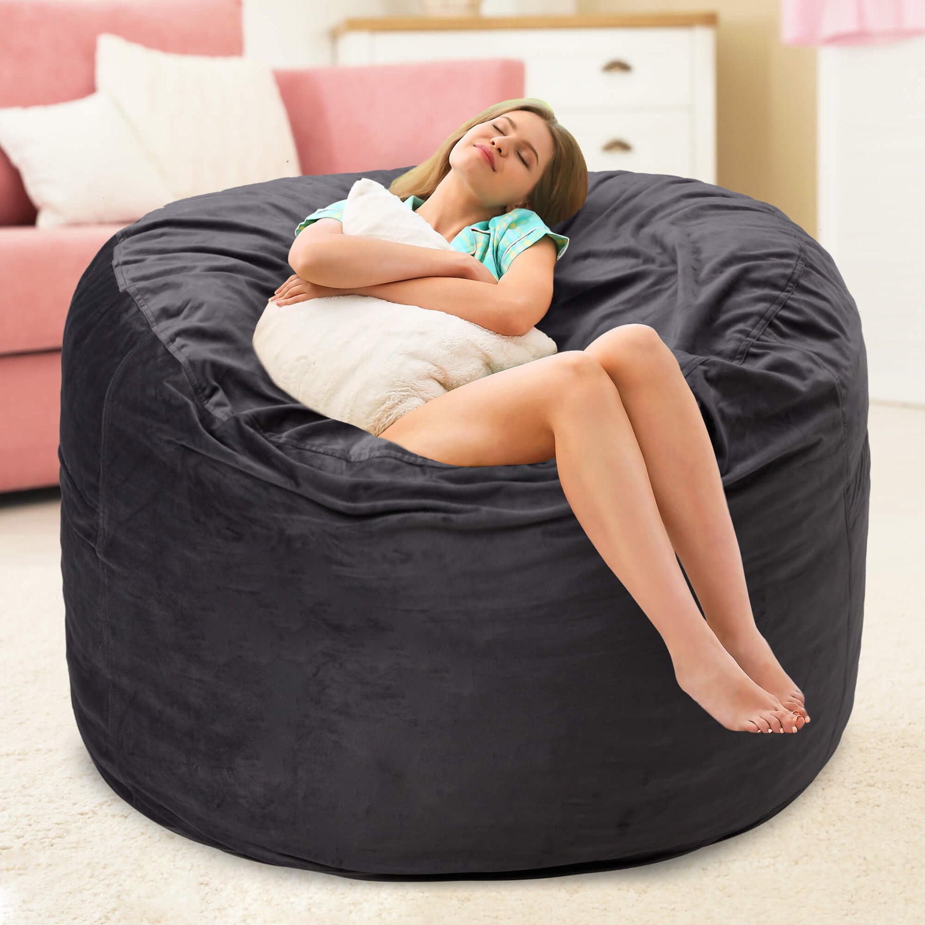 HABUTWAY® Dutch Velvet Bean Bag Chair