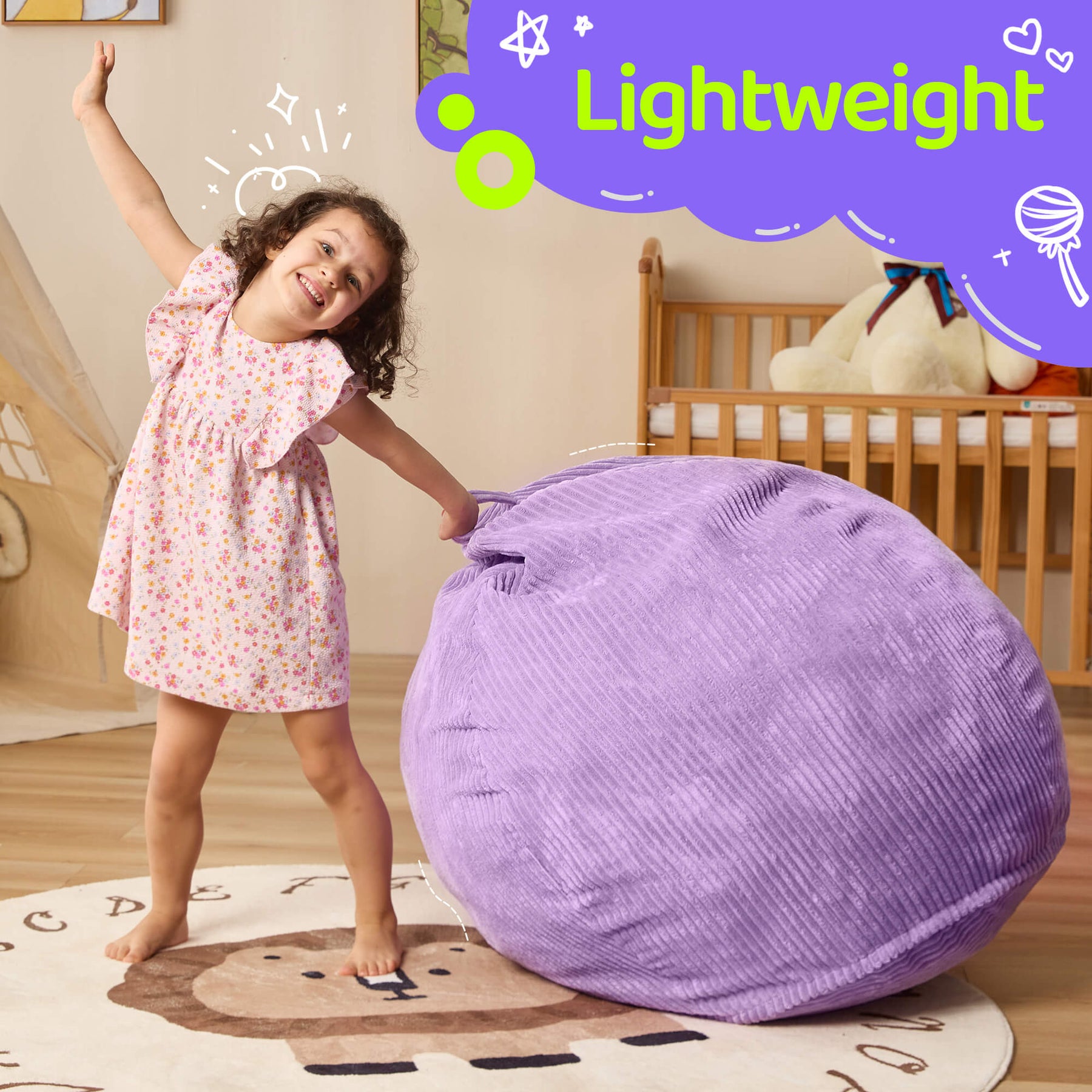 HABUTWAY® Teardrop Bean Bag Chair Children