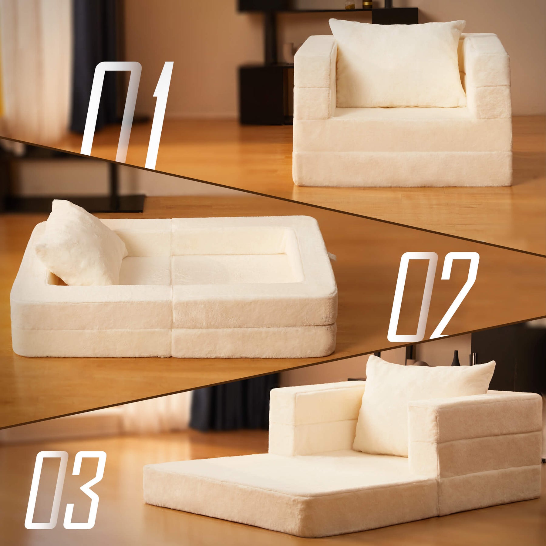 HABUTWAY® Folding Bean Bag Chair