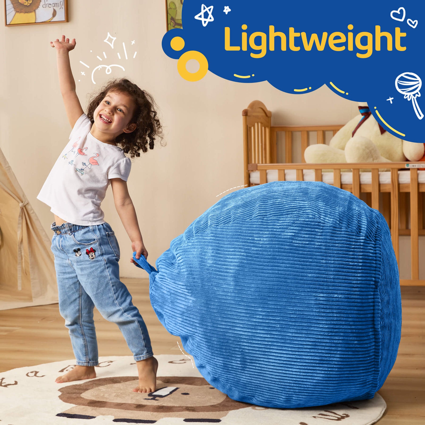 HABUTWAY® Teardrop Bean Bag Chair Children