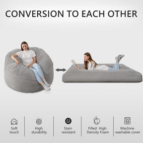 HABUTWAY® Convertible Bean Bag Chair