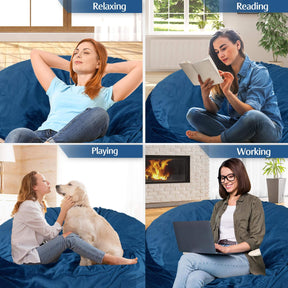 HABUTWAY® Dutch Velvet Bean Bag Chair