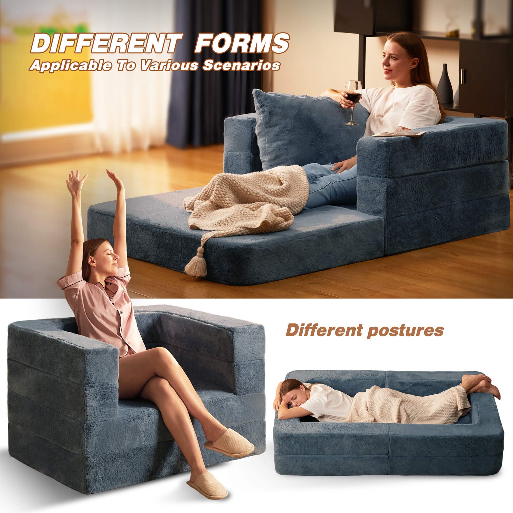 HABUTWAY® Folding Bean Bag Chair