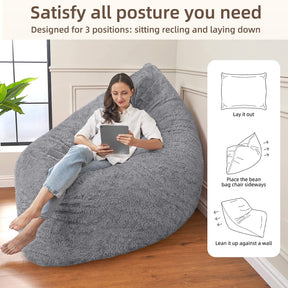 HABUTWAY® 3 in 1 Bean Bag Chair