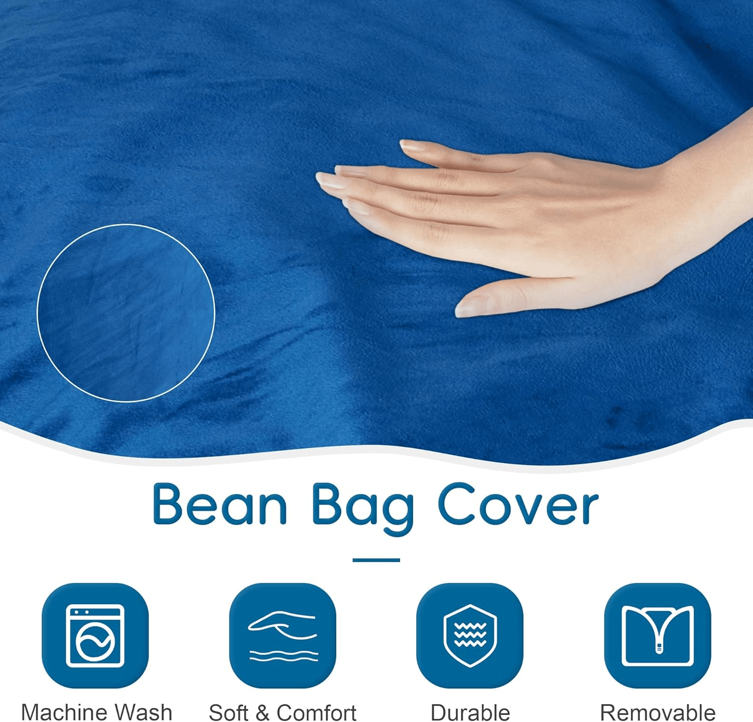 HABUTWAY® Dutch Velvet Bean Bag Chair