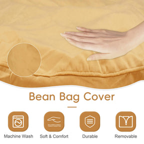 HABUTWAY® Dutch Velvet Bean Bag Chair