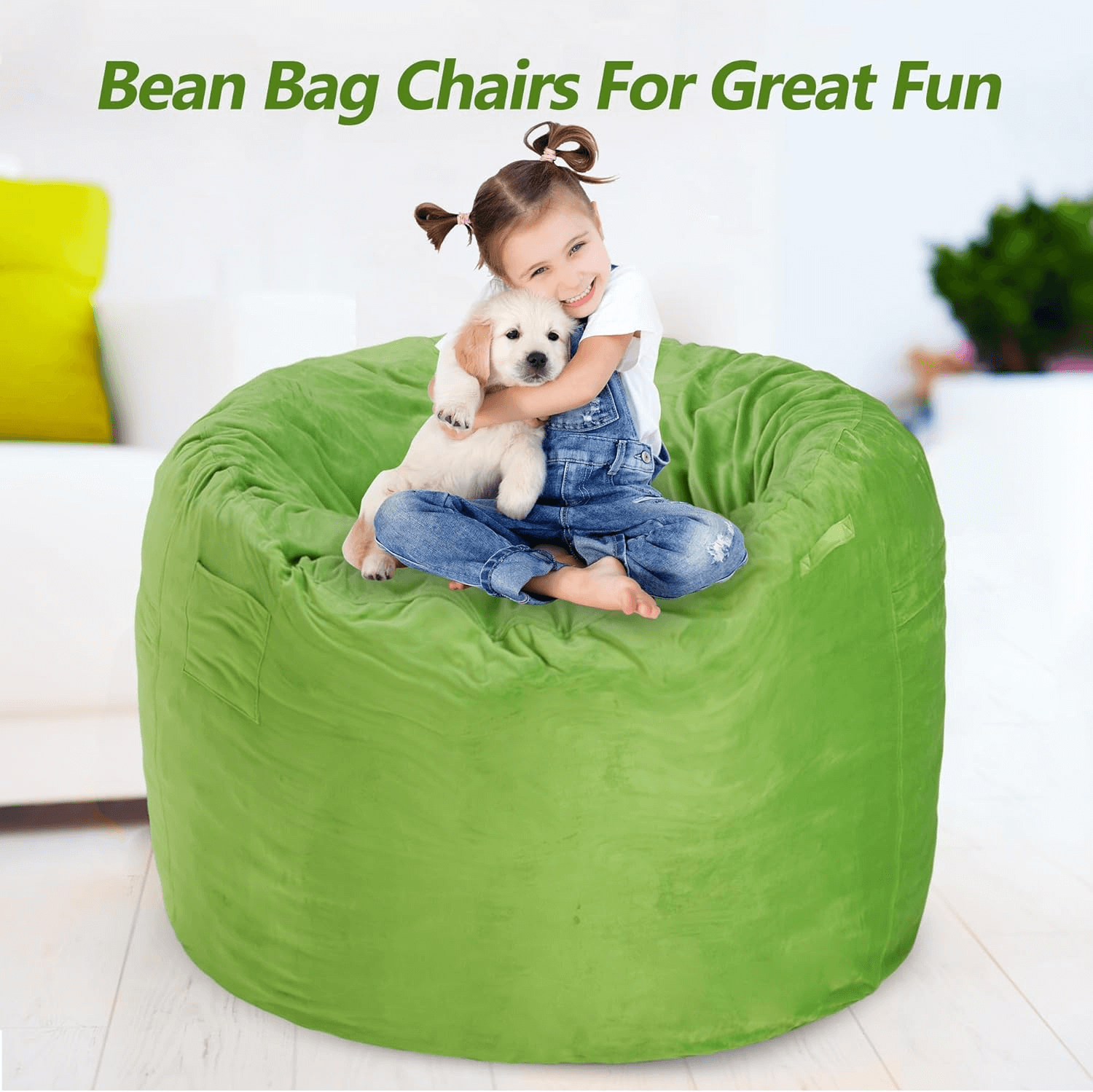 HABUTWAY® Dutch Velvet Bean Bag Chair