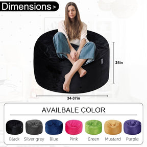 HABUTWAY® Dutch Velvet Bean Bag Chair