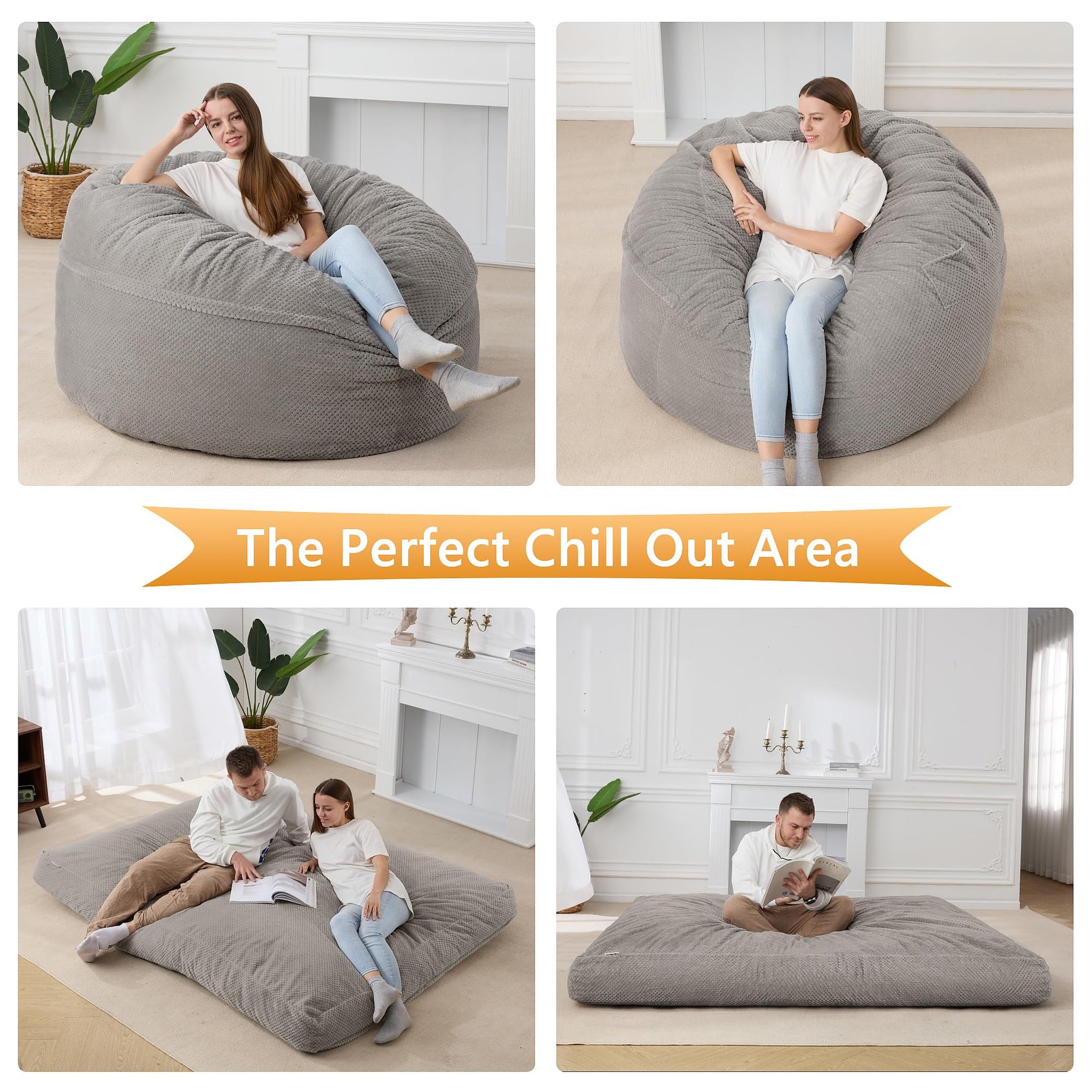 HABUTWAY® Convertible Bean Bag Chair