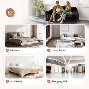 HABUTWAY® Giant Foam-Filled BeanBag Sofa