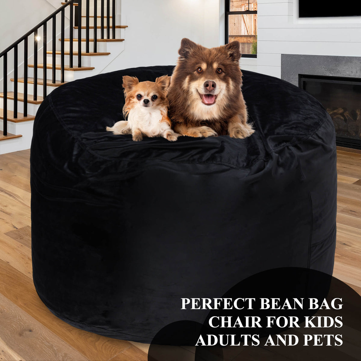 HABUTWAY® Dutch Velvet Bean Bag Chair