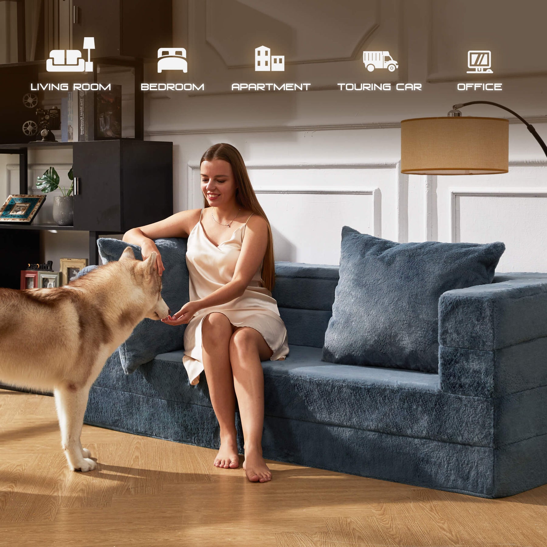 HABUTWAY® Folding Bean Bag Chair