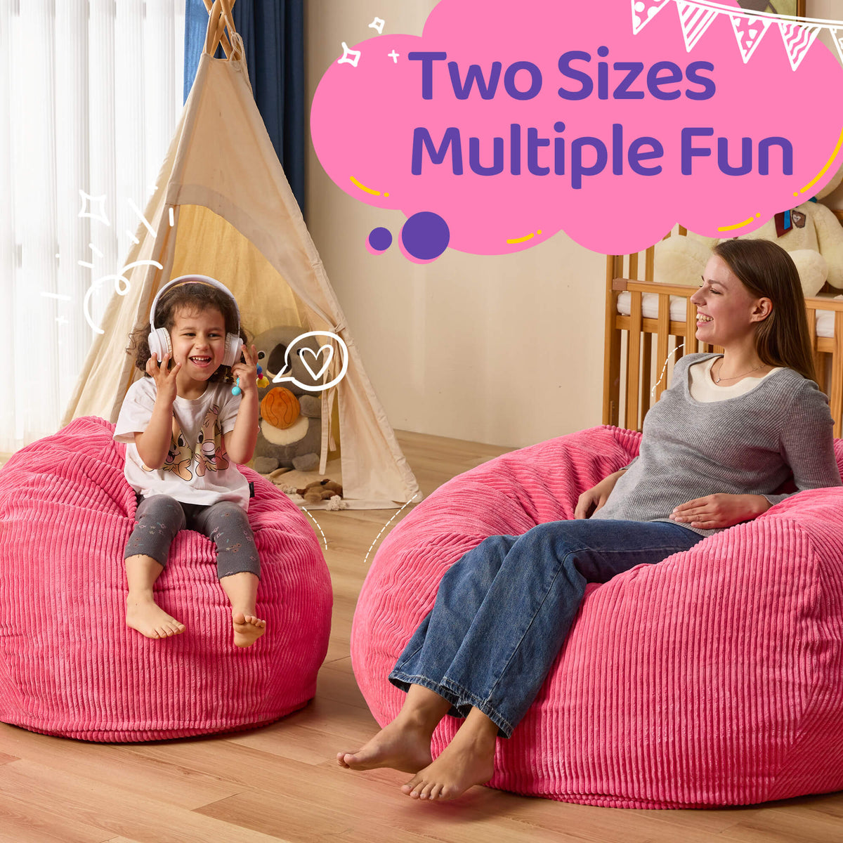 HABUTWAY® Teardrop Bean Bag Chair Children