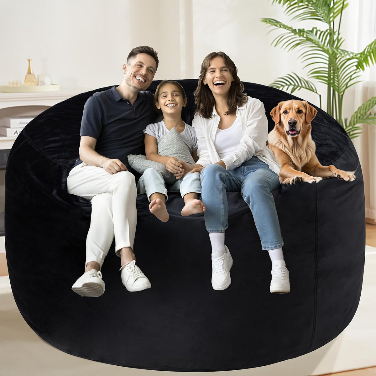 HABUTWAY® Dutch Velvet Bean Bag Chair
