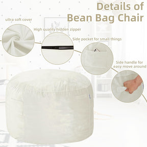 HABUTWAY® Dutch Velvet Bean Bag Chair
