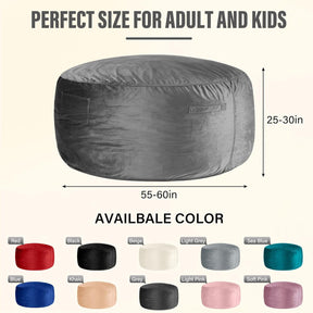 HABUTWAY® Dutch Velvet Bean Bag Chair