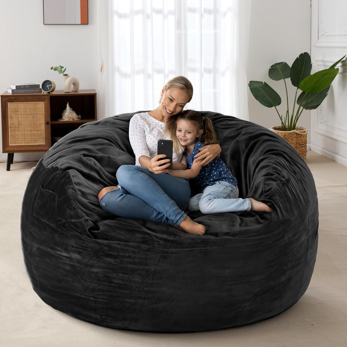 HABUTWAY® Dutch Velvet Bean Bag Chair