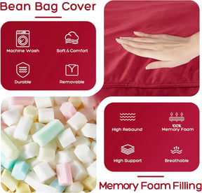 HABUTWAY® Dutch Velvet Bean Bag Chair