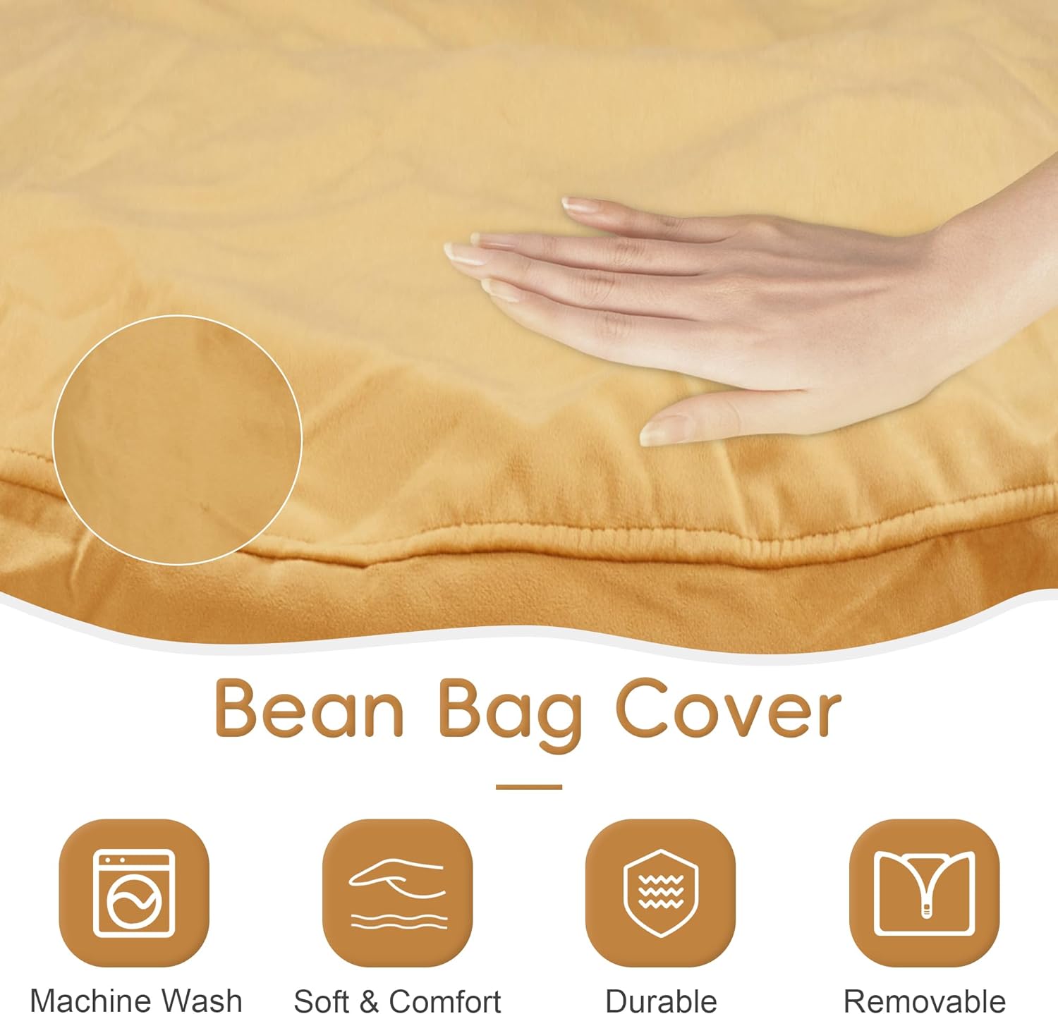 HABUTWAY® Dutch Velvet Bean Bag Chair