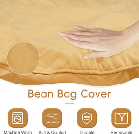 HABUTWAY® Dutch Velvet Bean Bag Chair