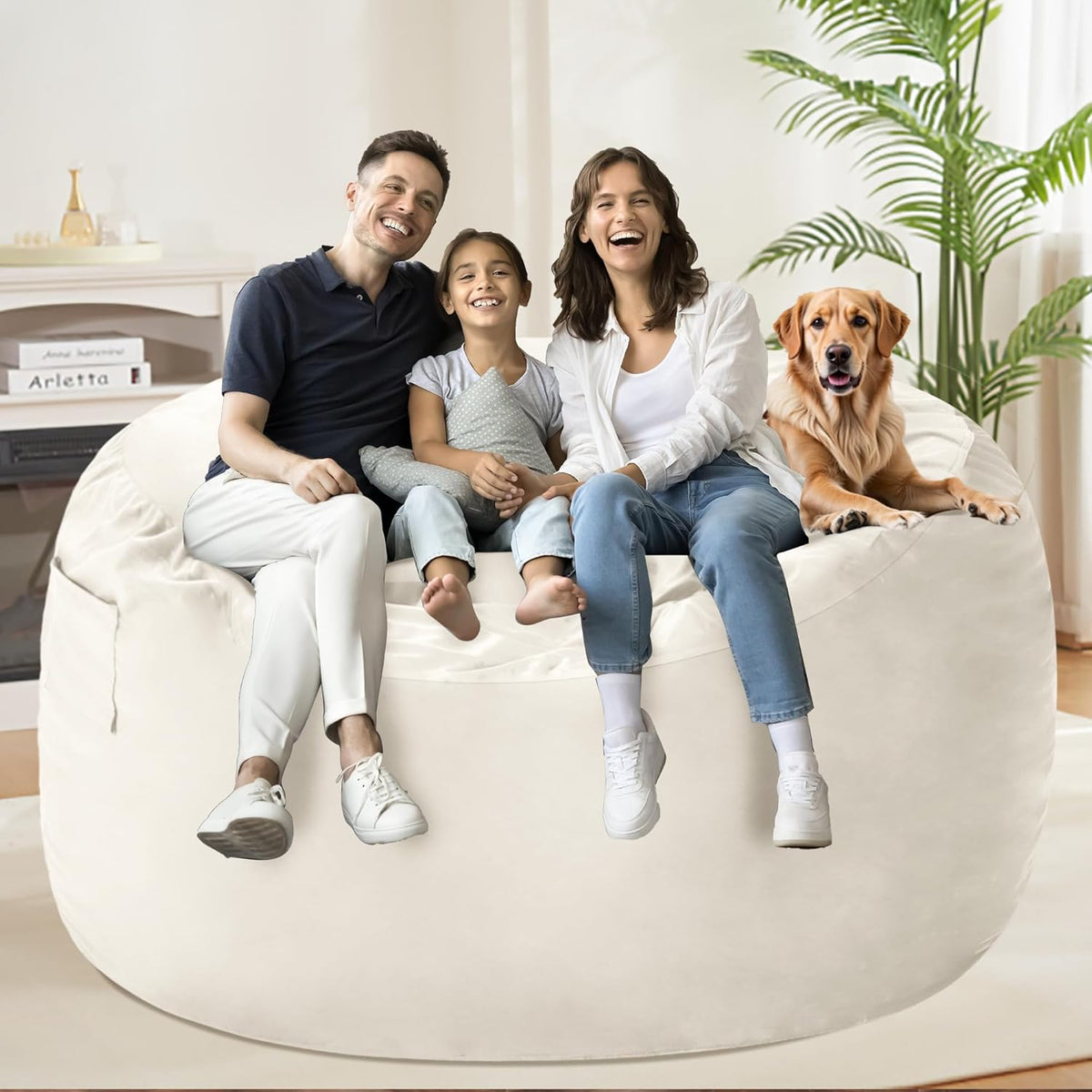HABUTWAY® Dutch Velvet Bean Bag Chair
