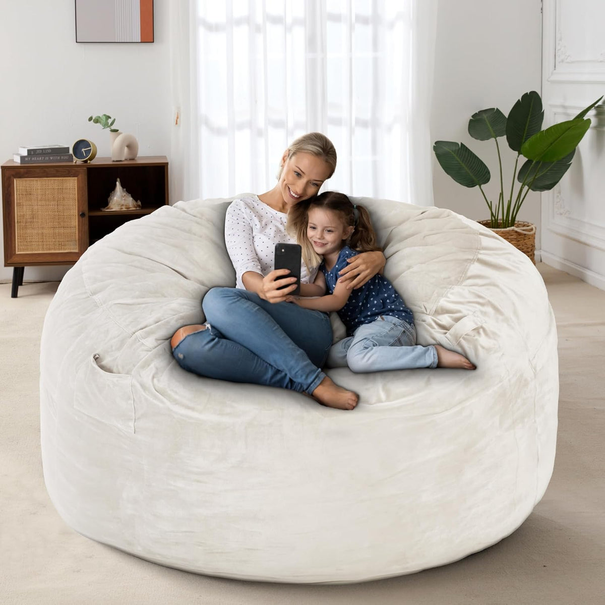 HABUTWAY® Dutch Velvet Bean Bag Chair