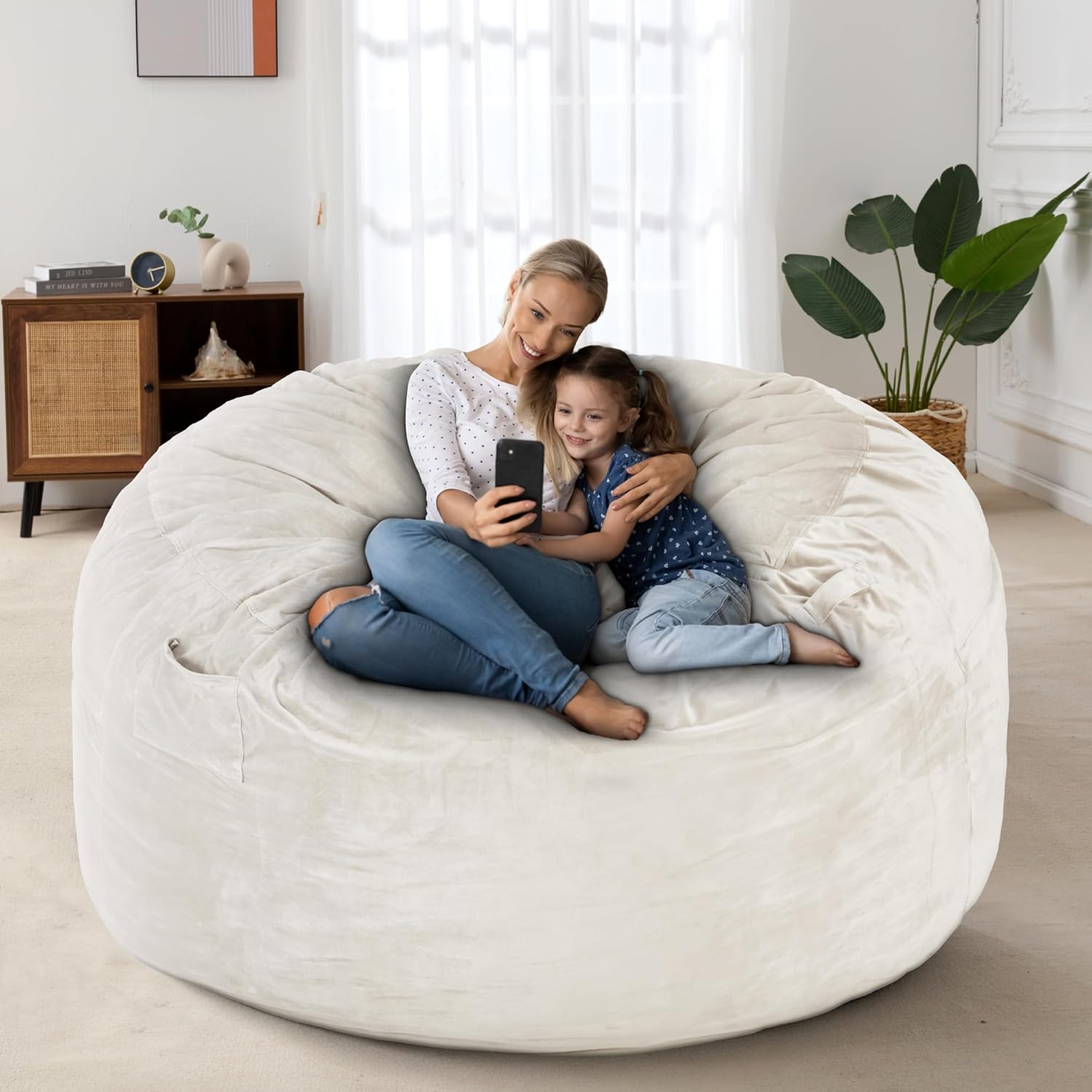 HABUTWAY® Dutch Velvet Bean Bag Chair