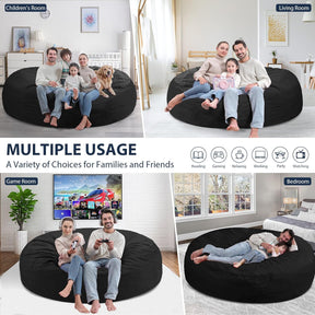 HABUTWAY® Dutch Velvet Bean Bag Chair New